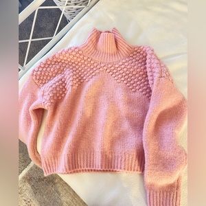 Pink Free People Sweater Medium turtleneck